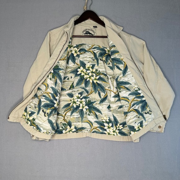 Tommy Bahama Jackets & Blazers - Tommy Bahama Women's Tan Corduroy Full Zip Jacket Collared Buttoned Pockets XS